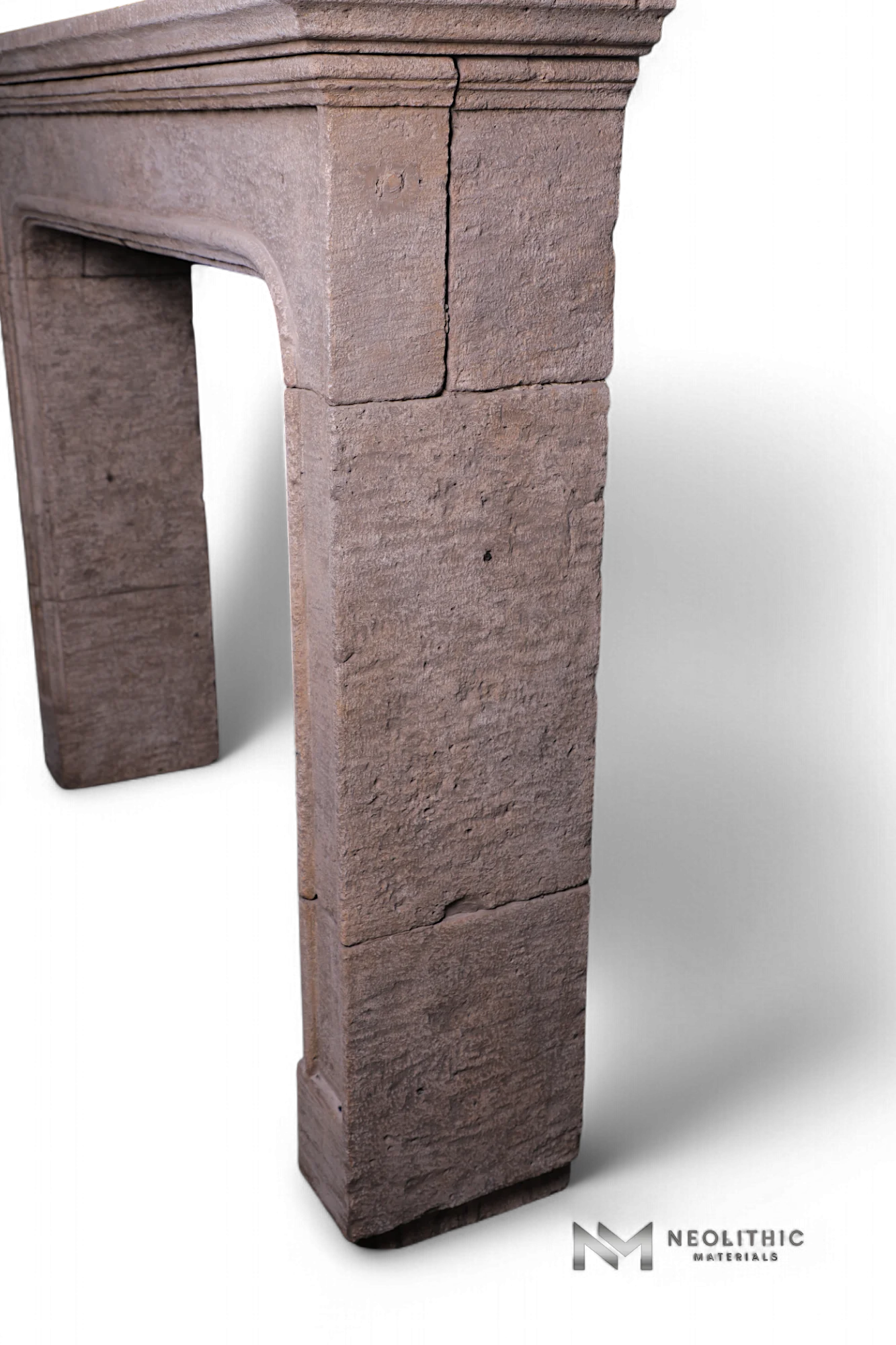 Reclaimed Limestone Mantel - Image 3